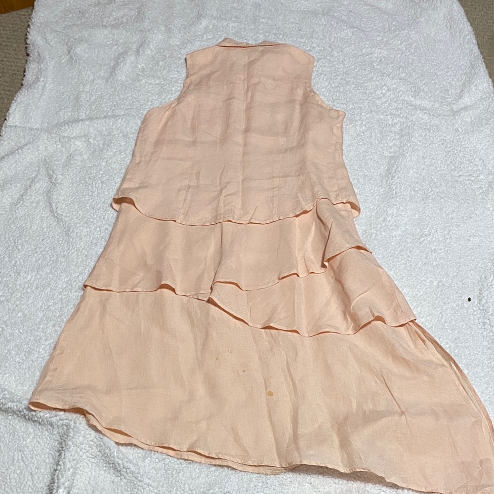 Finley women’s size small Sleeveless Peach Layered Dress women’s ¥ - Picture 13 of 13